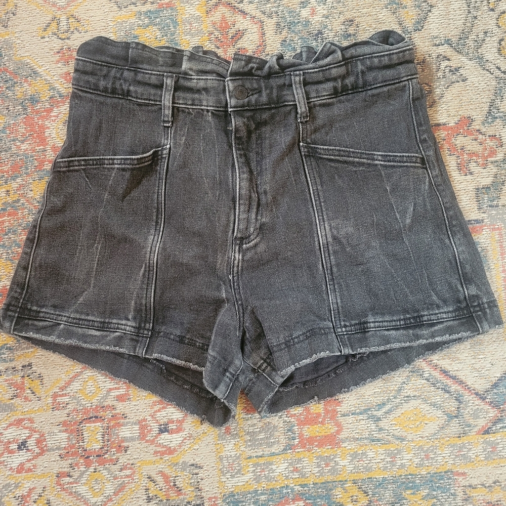 Abercrombie And Fitch Black Denim Jean Shorts